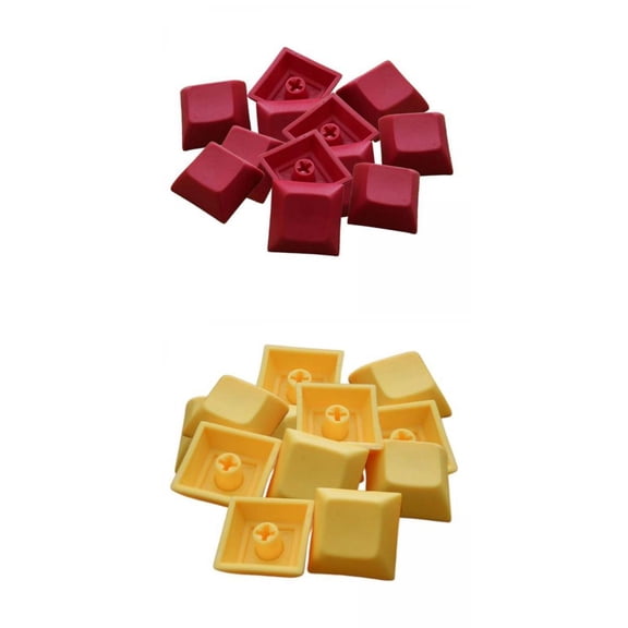 LeeQinersw 24Pcs PBT DSA Profile Keycaps Blank Printed for Mechanical Gaming Keyboard