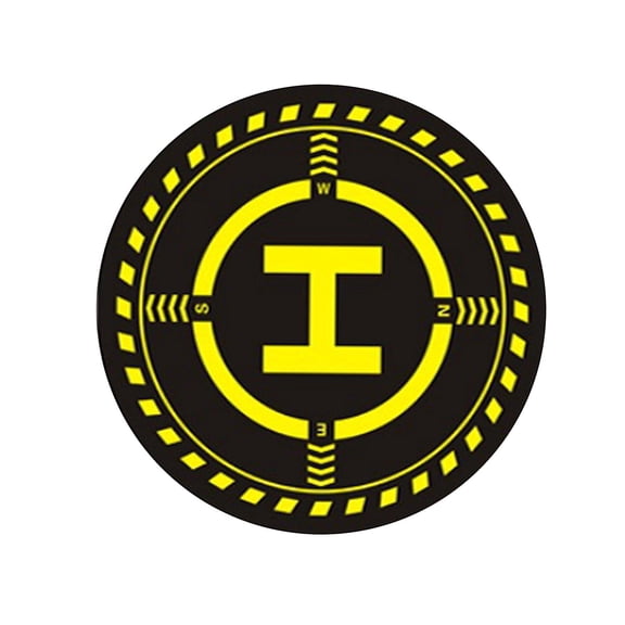LeeQinersw 28" Drones Landing Pad w/ LED Lamp Strip for DJI Air 2S Night Flying, Water-resistant Material