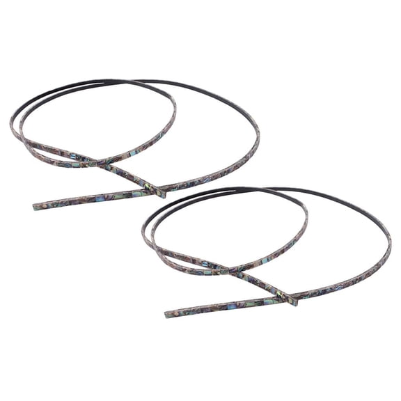 LeeQinersw 2Pcs Acoustic Guitars Purfling Strips Edge Trim Inlay Strip 800x3x1.5mm Musical