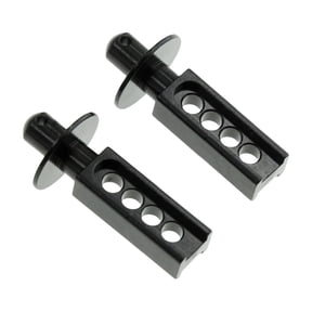 LeeQinersw 2Pcs Aluminum Alloy Front Body Post Mount for Mini Slash Crawler 1:16 RC Car DIY Black