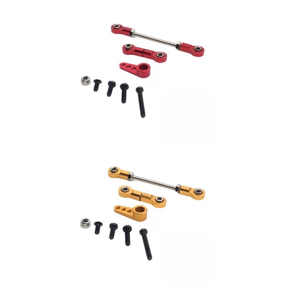 LeeQinersw 2Pcs Assembly Steering Rod Upgrade Parts Spare Parts Servo Link Linkages for Wltoys K969 K979 Hobby Accessory Parts DIY