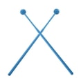 thumbnail image 1 of LeeQinersw 2Pcs Drum Percussion Sticks for Practitioners Gong Blue, 1 of 8