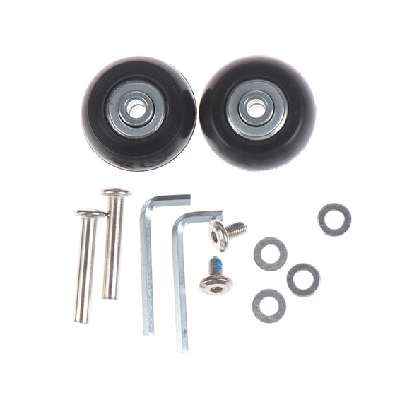 LeeQinersw 2Pcs Luggage Suitcase Wheels Replacement Strong Bearing Capacity Wear Resistant 43mm