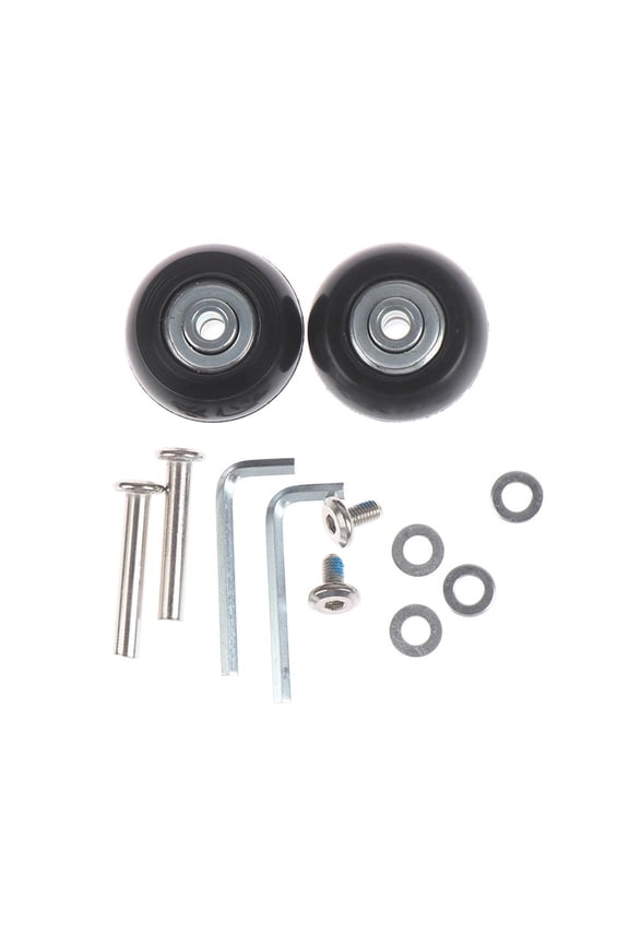 2Pcs Luggage Suitcase Wheels Replacement Strong Bearing Capacity Wear Resistant 43mm
