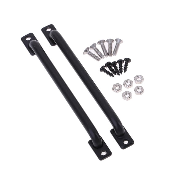 LeeQinersw 2Pcs Metal Body Shell Handrail 75mm for TRX4 D110 D90 1/10 RC Climbing Truck