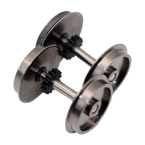 LeeQinersw 2Pcs Metal DC Wheels HO Scale Components Professional Replacement HO Scale Wheel
