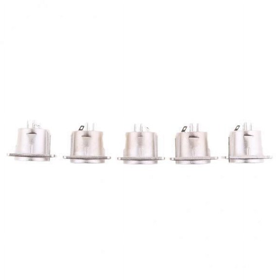 LeeQinersw 2X 5x XLR 3 Pin Male Mic Panel Mount Solder Audio Video Connector