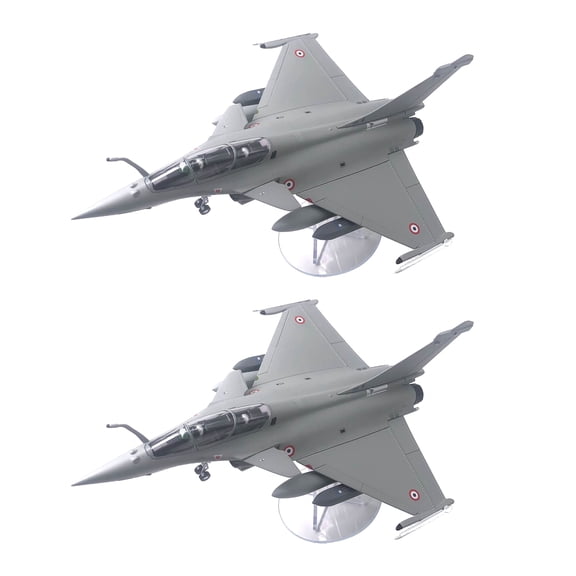 LeeQinersw 2pcs 1/72 Scale Rafale Plane France Fighter Model Diecast Plane Model for Collection Gift
