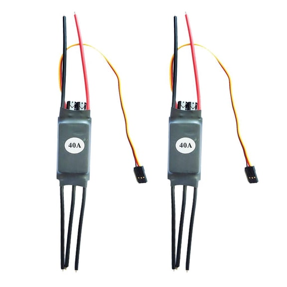 LeeQinersw 2pcs 20- Brushless ESC for Remote Control car and 2-6S 40A