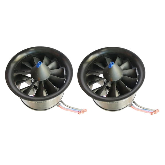 LeeQinersw 2pcs 50mm Duct Fan 4900KV For EDF 11 Propeller Brushless Motor RC Parts Accs