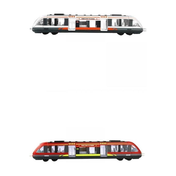 LeeQinersw 2pcs High-speed Rail Model Alloy Die-casting Model Children's Toys Mini