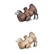 LeeQinersw 2pcs Solid Camel Model Bactrian Camel Educational for Kindergarten Toddlers