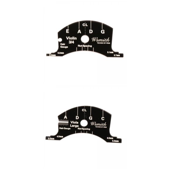 LeeQinersw 2pcs Violin String Bridge Mold Template Reference for 3/4 Size Violins Viola