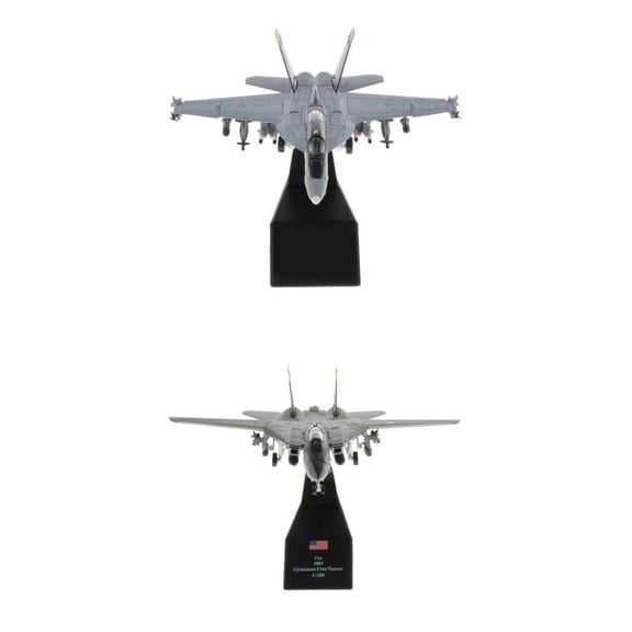 LeeQinersw 2x 1/1 Scale F-14 Airplane w/ F/A-18 Strike Fighter Alloy Model Home Decor