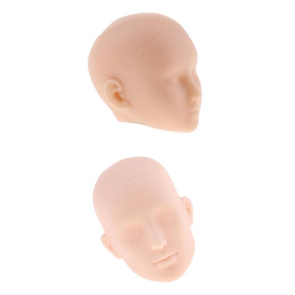 LeeQinersw 2x 1: 6 Female And Male Head Hairstyle Head For 12 Inch Action Figures Action