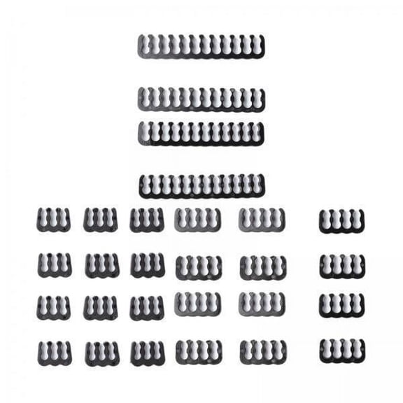LeeQinersw 2x 24 Pieces Cable Comb GPU 6 Pin 8 Pin Motherboard 24 Pin Fit for 3.0 to 3.6mm Management