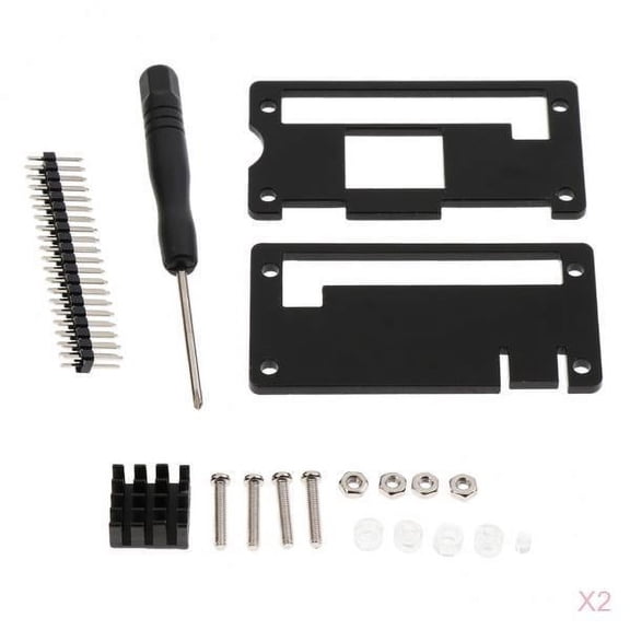 LeeQinersw 2x Acrylic Zero Case Protective Enclosure with 40Pin Connector for Raspberry