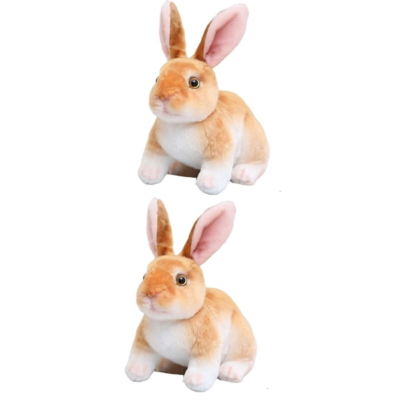 LeeQinersw 2x Bunny Plush Stuffed Rabbir Stuffed Doll for Toddlers Girlfriend Children