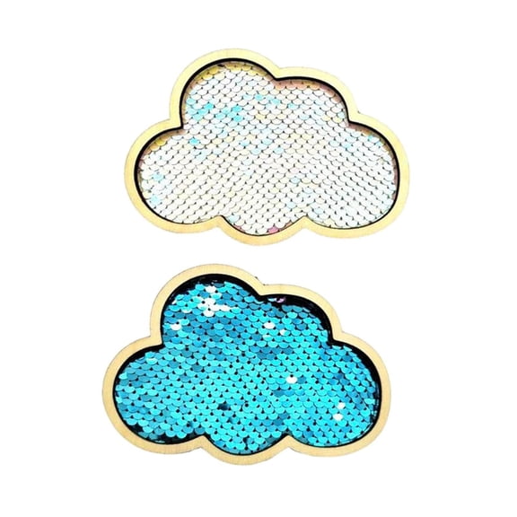 LeeQinersw 2x Children Busy Board Cloudy Sequins Material DIY Accessories Party Favors