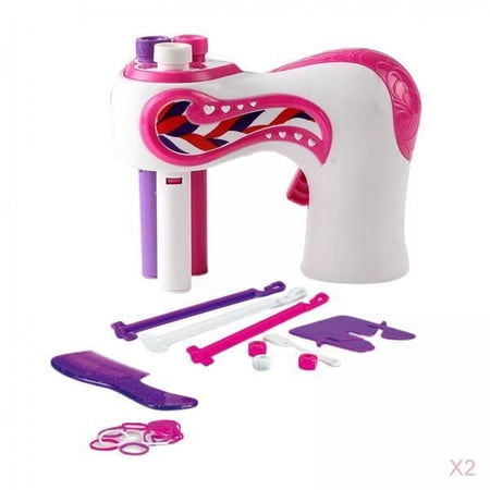 LeeQinersw 2x Electric Braiding Machine Salon toy set