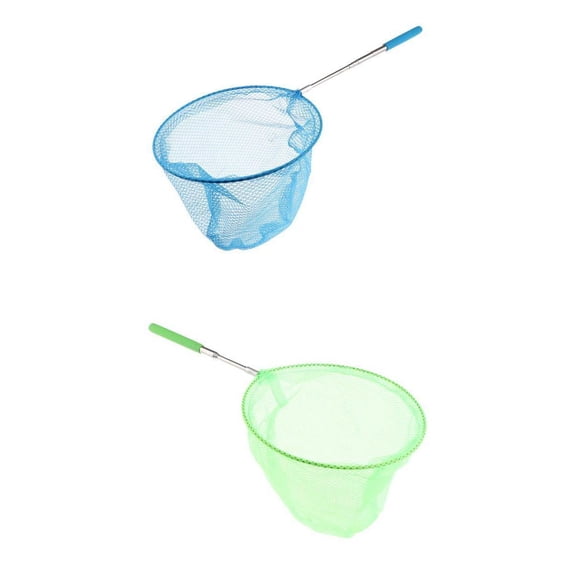 LeeQinersw 2x Extendable Insect Catching Butterfly Fishing Net for Kid Play Green Blue