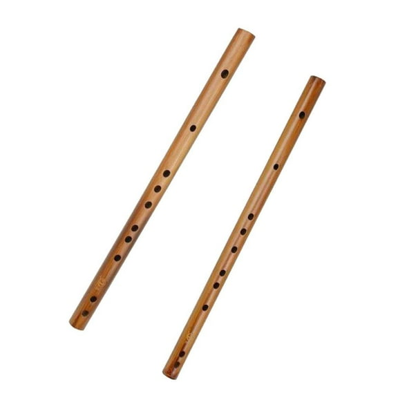 LeeQinersw 2x Traditional Wooden Flute Great Sound Woodwind Musical Instrument Gifts