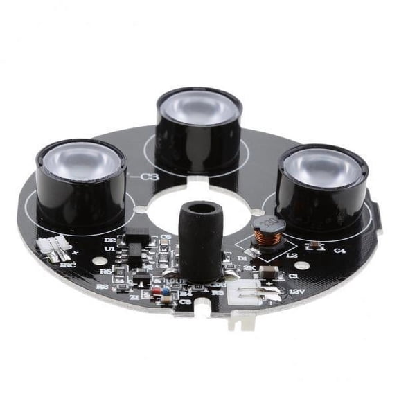 LeeQinersw 2x850nm IR Infrared 3 LED Board Module for Night Security Dome Camera
