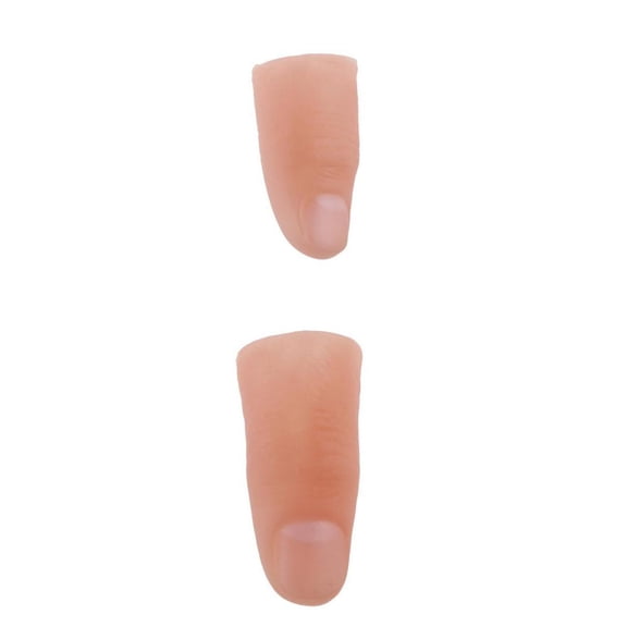 LeeQinersw 2xSoft Thumb Tip Finger Fake Magic Tricks Close Up Finger Props Prank Party
