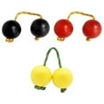 thumbnail image 1 of LeeQinersw 3 Pair African Shaker Rattle Hand Shaker Sand Balls Kashaka Instrument Black Red Yellow, 1 of 9