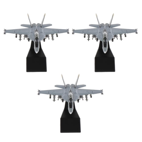 LeeQinersw 3 Pieces 1/1 Strike Fighter Diecast Military Army Model Home Decor