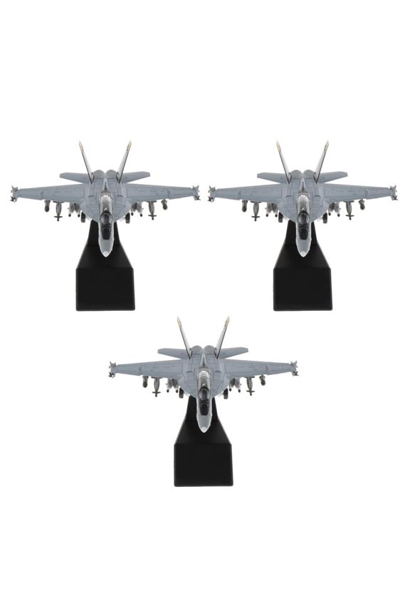 3 Pieces 1/1 Strike Fighter Diecast Military Army Model Home Decor