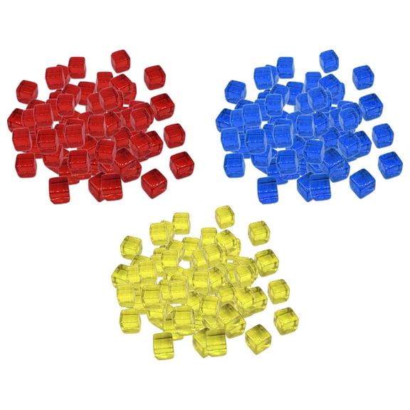 LeeQinersw 300x 300pcs 10mm Colorful Solid Game Dice Toys for Gaming Board Games Party