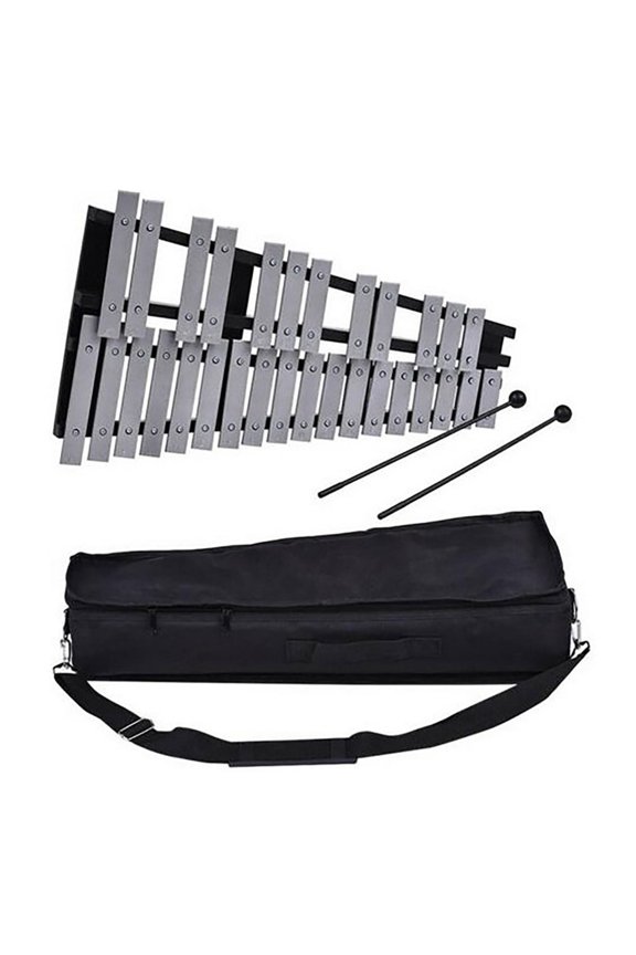 32 Notes Glockenspiel Xylophone Bell Percussion Instrument Kit for Kids Beginner