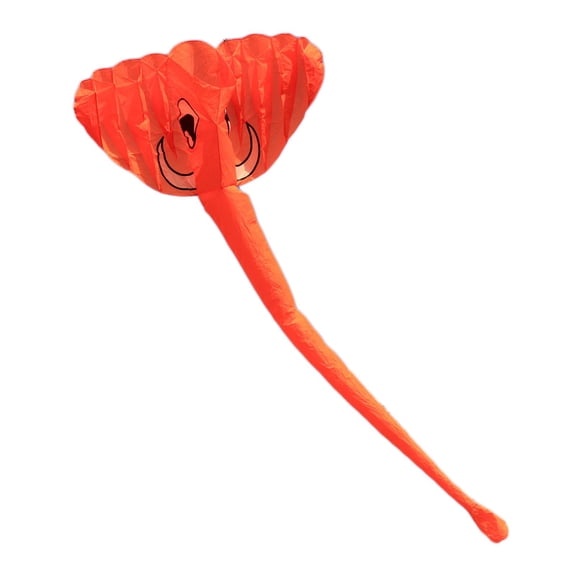 LeeQinersw 3D Large Elephant Kites and 98ft Flying Line Easy to Fly Toy for Beginners Beach Orange