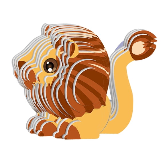 LeeQinersw 3D Paper Craft Puzzle Brain Teasers Puzzle Educational Shape Matching Puzzle DIY lion