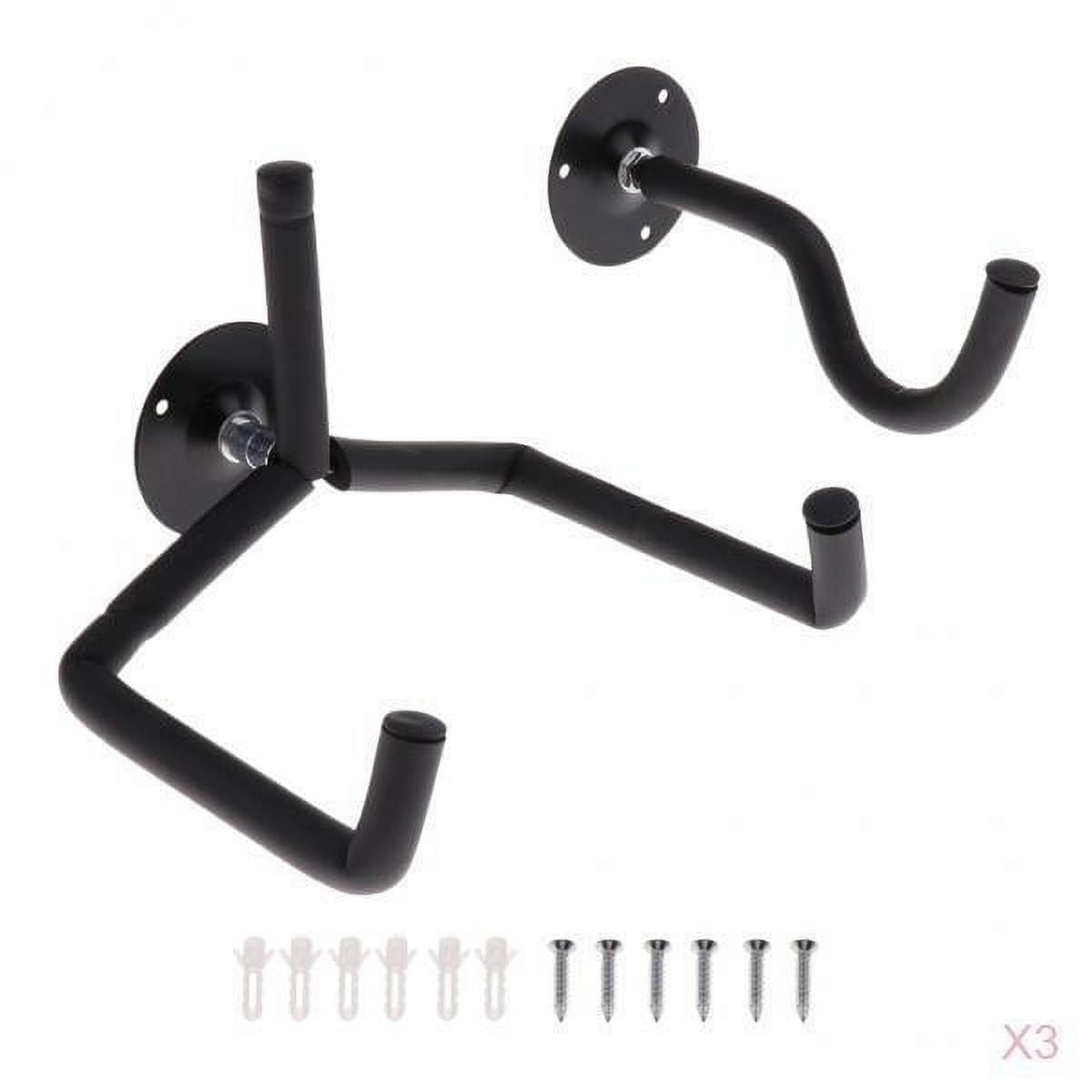 LeeQinersw 3Pcs Guitar Wall Hanger Hook Bracket Holder Stand Rack Acoustic Music Access