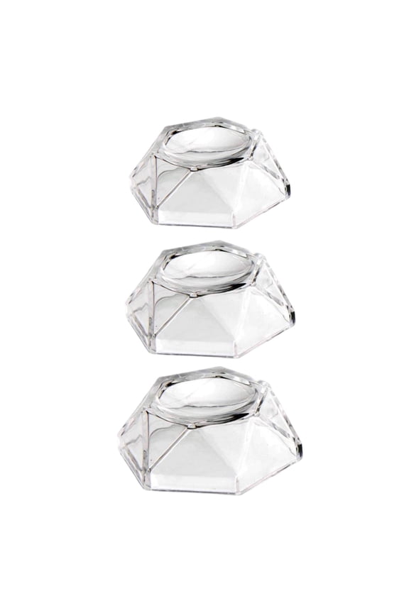 3pack Acrylic Display Stands Eggs, Large Marbles, Crystal Ball Spheres Gems Base