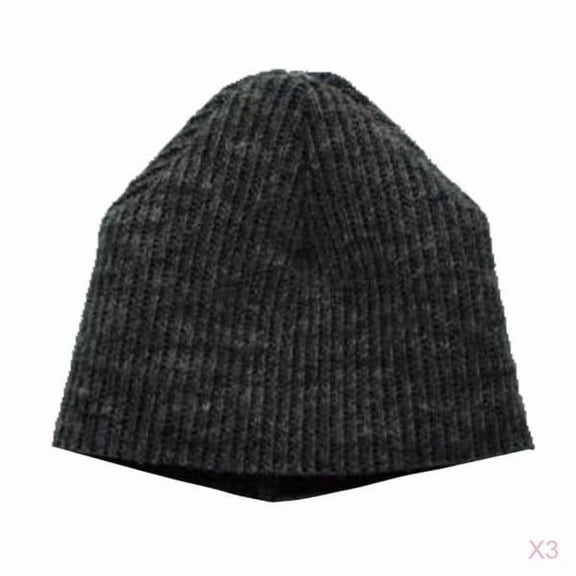 LeeQinersw 3pcs 1/6 Men's Gray Beanie Hat Winter Warm for 12" Action Figure Accessory