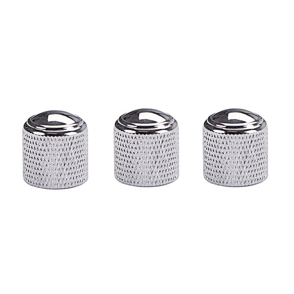 LeeQinersw 3pcs Metal Control Knob Switch for LP TL Electric Guitar Replacements Silver