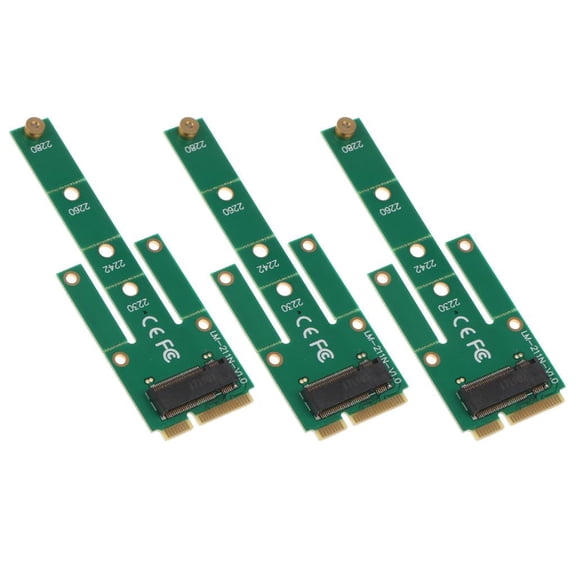 LeeQinersw 3x MSATA PCI-E 3.0 SSD To NGFF M.2 SATA Interface Adapter Card For Desktop