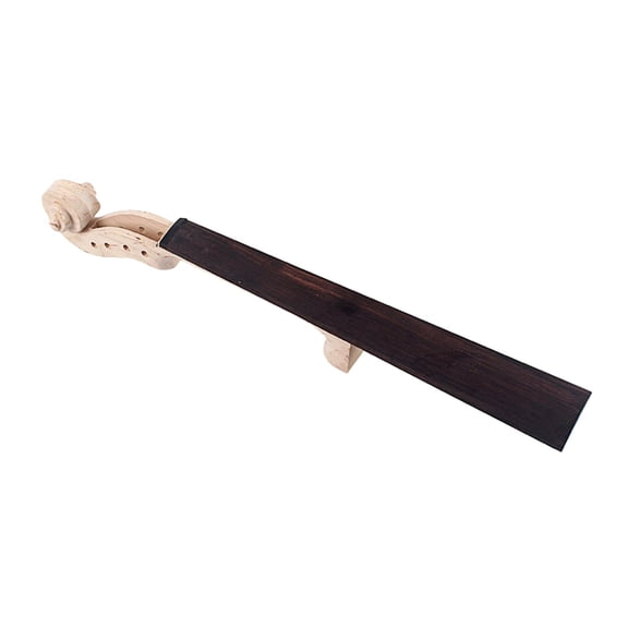 LeeQinersw 4/4 Size Violin Neck Maple Neck Ebony Fingerboard DIY Kit Unfinished Maple/Ebony