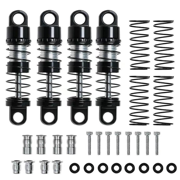 LeeQinersw 4 Pieces 1/30 RC Car Shock Absorber Front Rear Damper for SCX30 RC Car