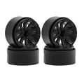thumbnail image 1 of LeeQinersw 4 Pieces 1.9" Wheel Rims 1.9 inch Tire Wheel Spoke Rims for 1:10 1:12 RC Toy Black, 1 of 9