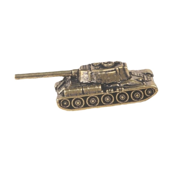 LeeQinersw 4 Pieces Brass Tank Model Retro Collectables for Study Room Boys Girls Gifts