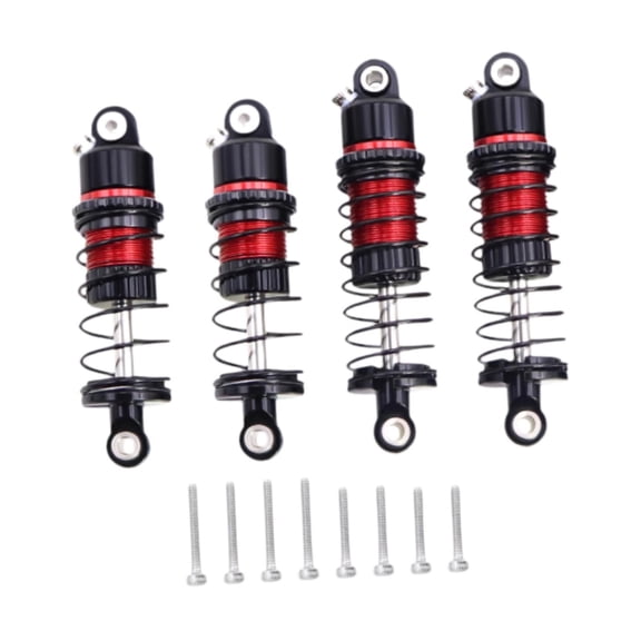 LeeQinersw 4 Pieces Damper Shock Absorber Replacement Spare Parts Lightweight Premium Front Red