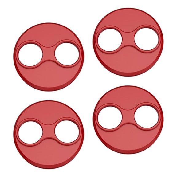 LeeQinersw 4 Pieces Motor Cover Cap Aluminum Alloy Scratchproof Durable Dustproof Guard for red