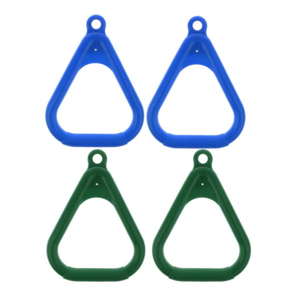 LeeQinersw 4 Pieces Playground Easy Grip Kids Swing Plastic Gym Rings Set Replacement