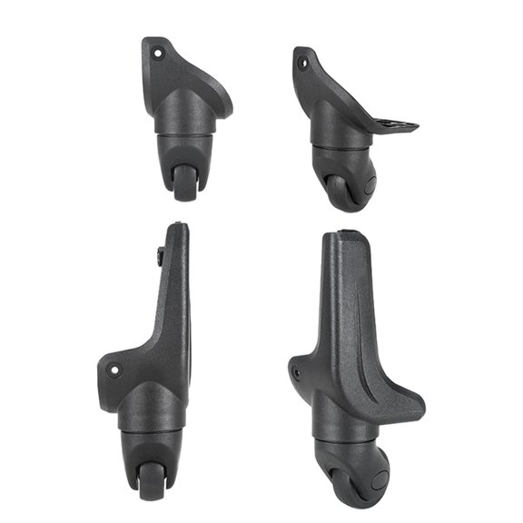 LeeQinersw 4 Pieces Swivel Caster Wheels Luggage Wheels Black Rotation Flexible PVC PP Easy