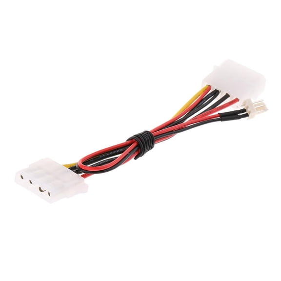 LeeQinersw 4 Pin Male to 4 Pin Female & 3Pin Male Motherboard Power Cable Extension Cable