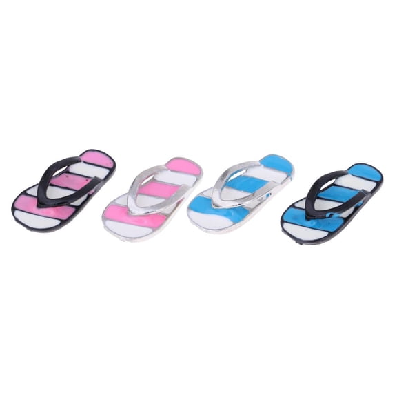 LeeQinersw 4 pairs of fashion shoes slippers model for 1/12 dollhouse miniature accessories